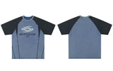 Y2K Graphic Patchwork Racing Oversized Cotton T-Shirt