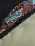 Men’s Patchwork Hooded Zipper Jacket
