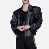 Long-lasting American Style Pu Leather Jacket