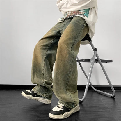 Vintage Loose Straight Denim Jeans