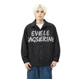 Flattering Vintage Loose Casual Letter Jacket