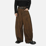 American Style Washed Brown Distressed Jeans
