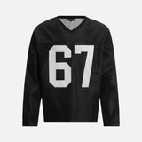 Y2K Contrast Paneled Mesh Long Sleeve T-Shirt