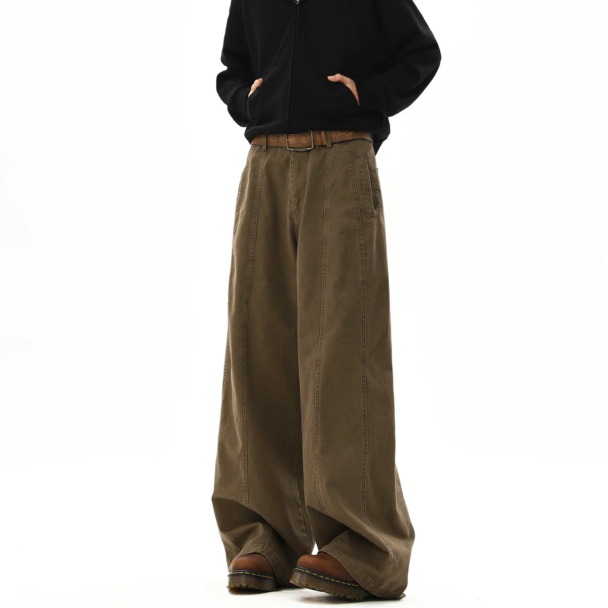 Vintage Wide Leg Cargo Pants