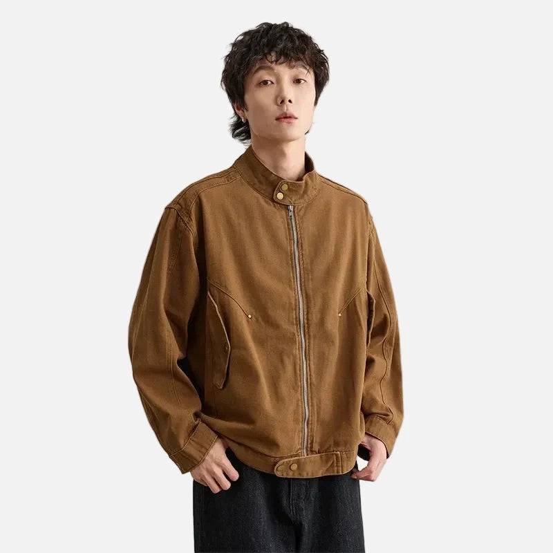 Stylish High-End Pure Cotton Workwear Jacket