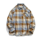 Men's Streetwear Plaid Autumn Social Long Sleeve Shirt