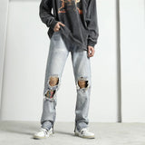 Retro Slim Knee Hole Jeans