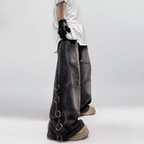 Retro Baggy American Style Denim Wide Leg Jeans