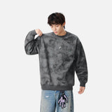 Comfortable Tiedye Crew Neck Sweatshirt