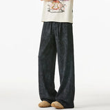 Versatile Textured Tie Dye Wide Leg Jogger