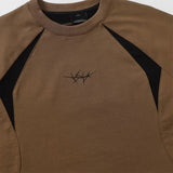 Embroidered Fashionable Racing Patchwork T-Shirt
