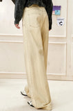 Plush High Waist Hip Hop Straight Leg Jeans