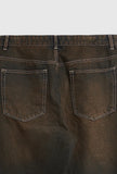 Vintage Rusty Washed Denim Jeans