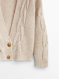 Women Ethereal Floral Knitted Casual Cardigan