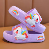 Cute Unicorn Kids Flip Flops Slippers