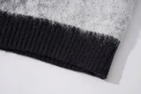 Rivet Gradient Hip Hop Knitted Sweater