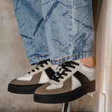 Panda Thick Bottom Vintage Sneakers
