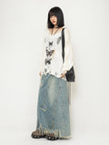 Cozy Hollow Knit Long Sleeve Sweater
