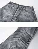 Mens Breathable High-Quality Wide Leg Jeans