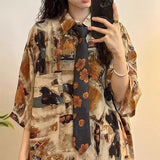 Retro Floral Hong Kong Style Shirt