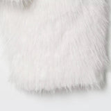 Comfortable Elegant White Faux Fur Casual Jacket
