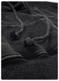 Women's Washed Black Hoodie
