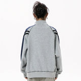 Harajuku Off-Shoulder Zipper Sweatshirt