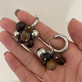 Vintage Natural Stone Bead Earrings