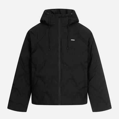 Premium Rhombus Plaid Hooded Windbreaker Jacket