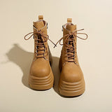 Ankle Boots PU Thick Sole Boots