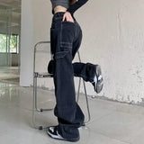 Y2K Starry Patchwork Wide Leg Jeans