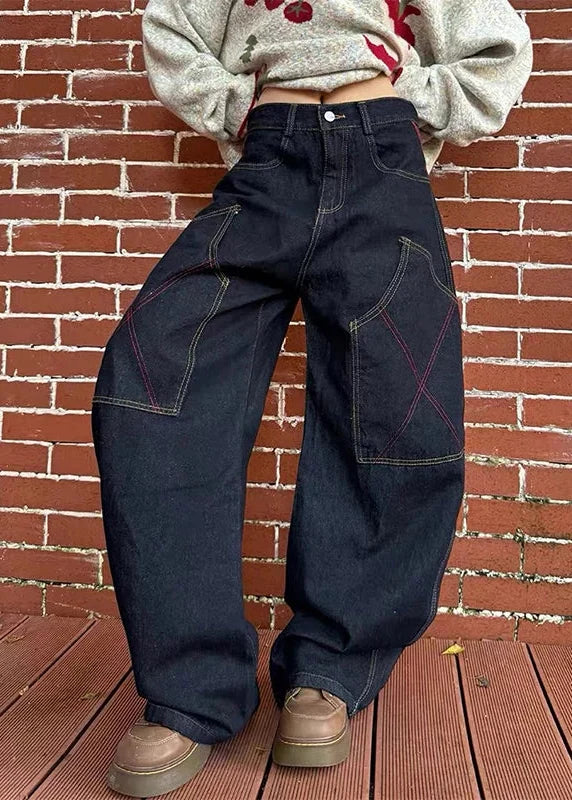 Vintage Oversize Hip Hop Cargo Jeans
