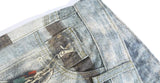 Chic American Style Hot Girl Digital Jeans