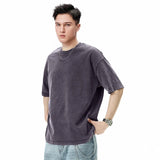 Crew Neck Solid Color Oversized T-Shirt