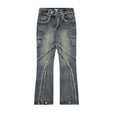 Vintage Easy Care Washed Slim Denim Baggy Jeans