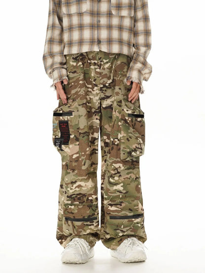 Japanese Style Versatile Camouflage Cargo Pants