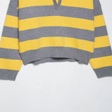 Stylish Lightweight Loose Striped Knit Sweater