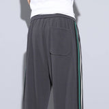 Minimalist Athletic Track Wide Leg Sweatpants