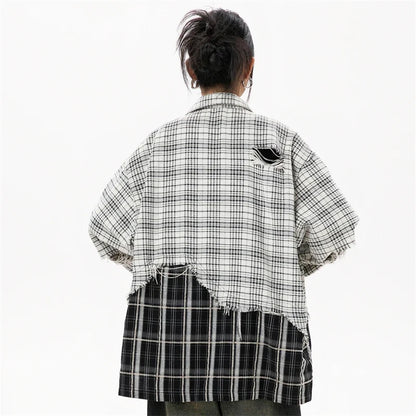 Women's Plaid Patchwork Shirt