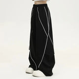 American Vintage Striped Patchwork Wide Sweatpants