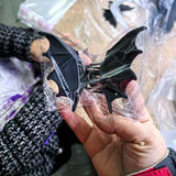 Black Metal Bat Halloween Hair Clips