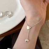 Heart Pendant Adjustable Choker Necklace