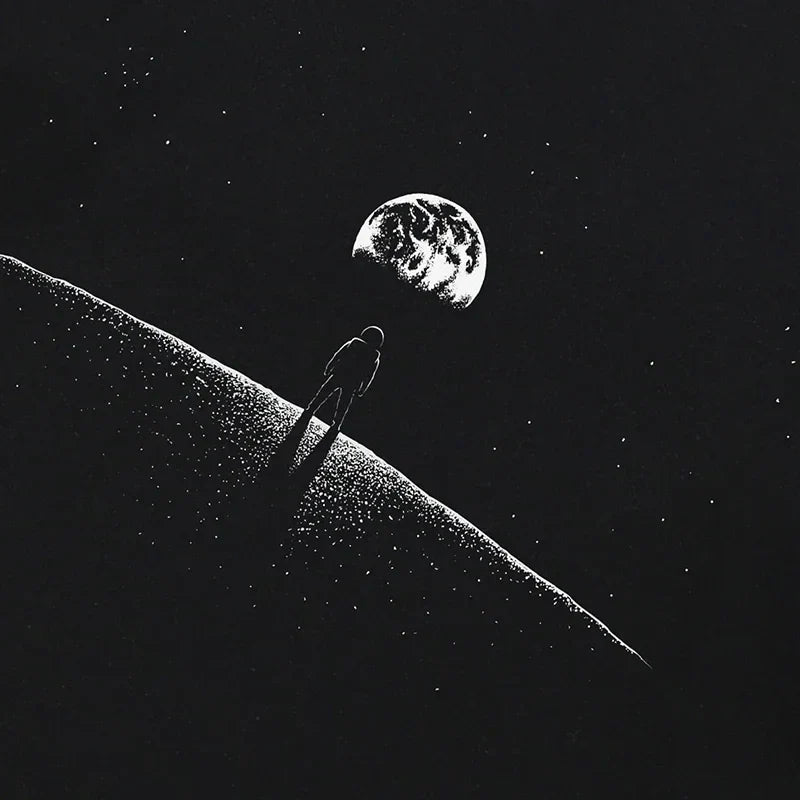 Space Oversized Graphic T-Shirt