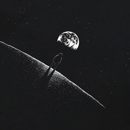 Space Oversized Graphic T-Shirt