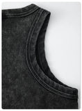 Washed Solid Color Women's Top