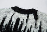 Autumn Chic Retro Letter Knitted Sweater