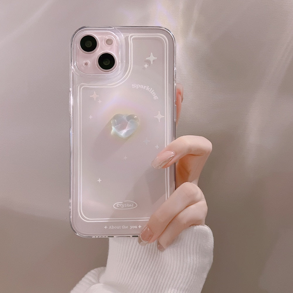 3D Heart iPhone Case