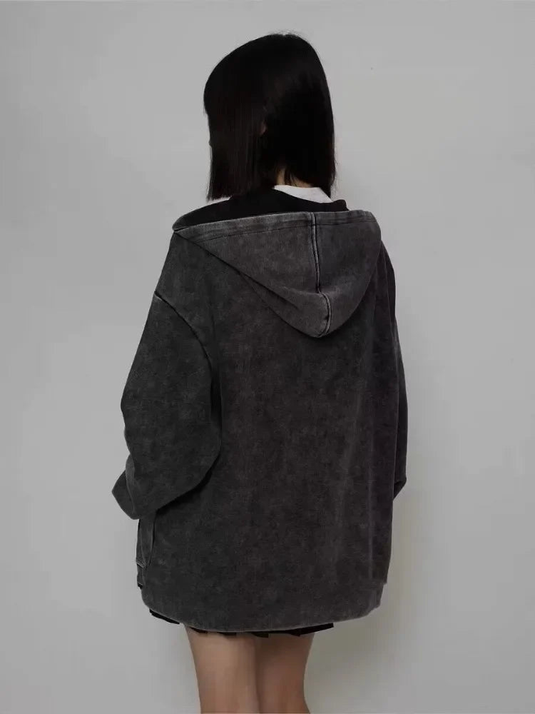 Cozy Oversized Zipper Hoodie