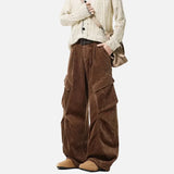 Y2K Handsome Solid Color Loose Cargo Pants