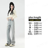 Streetwear Lightweight Wide Leg Denim Jeans